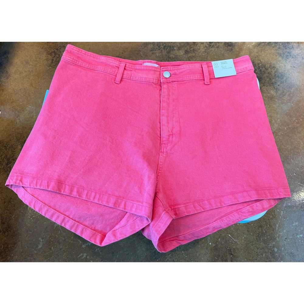 NWT Mean Girls Pink Sailor Shorts denim size 17